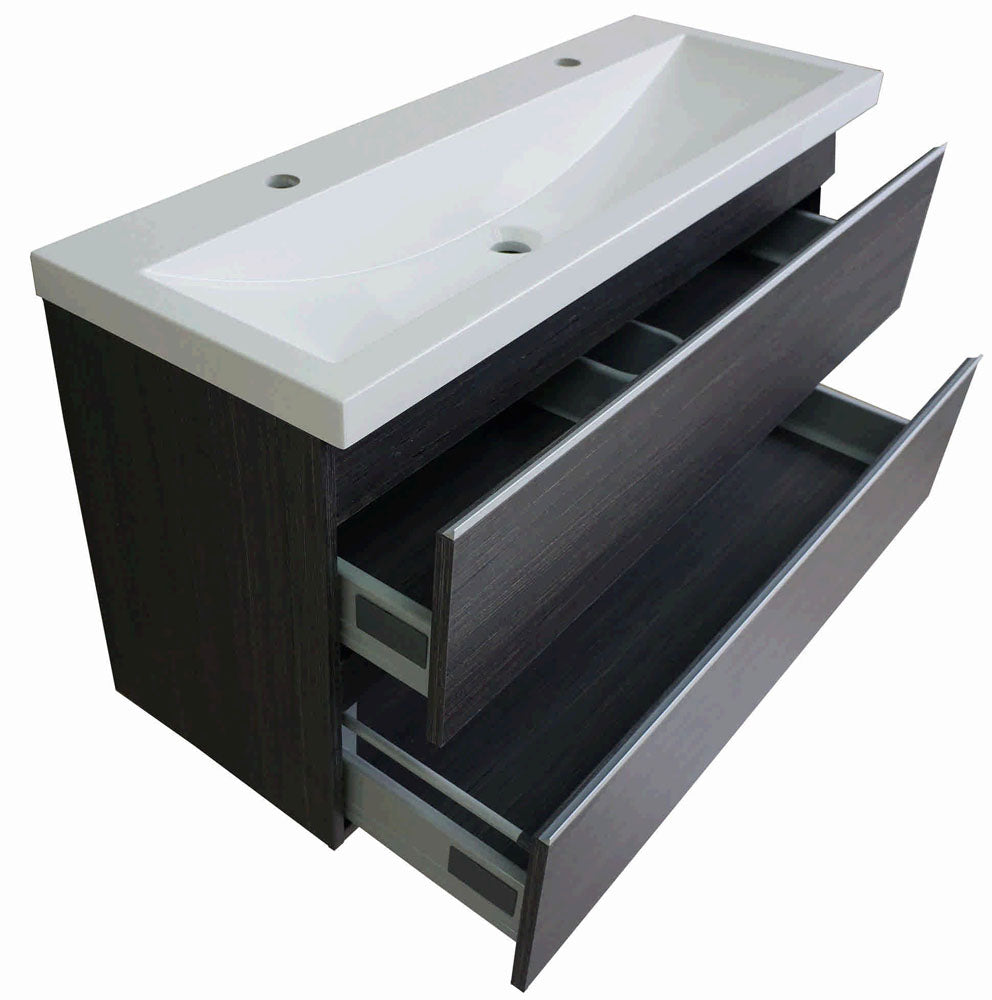 Shall onderkast 100 x 36 cm houtnerf grijs - WDtegels