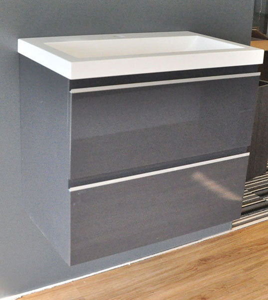 Shall onderkast 60 x 36 cm hoogglans grijs