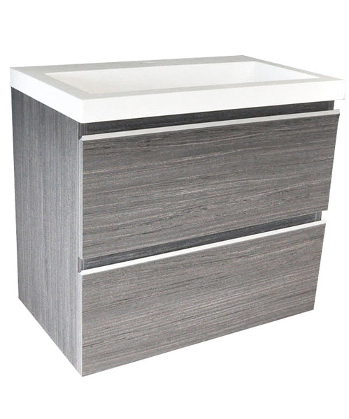Shell base cabinet 60x36x50cm - wood grain grey