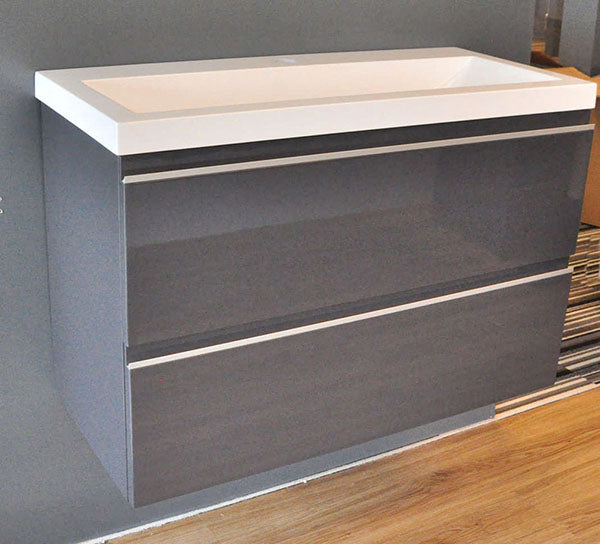 Shall onderkast 80 x 36 cm hoogglans grijs