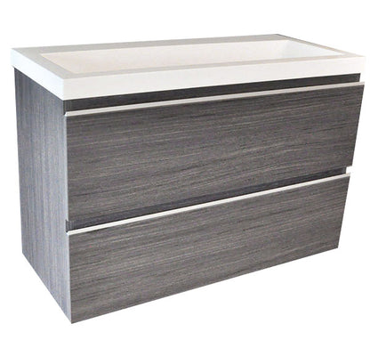 Shall onderkast 80 x 36 cm houtnerf grijs - WDtegels