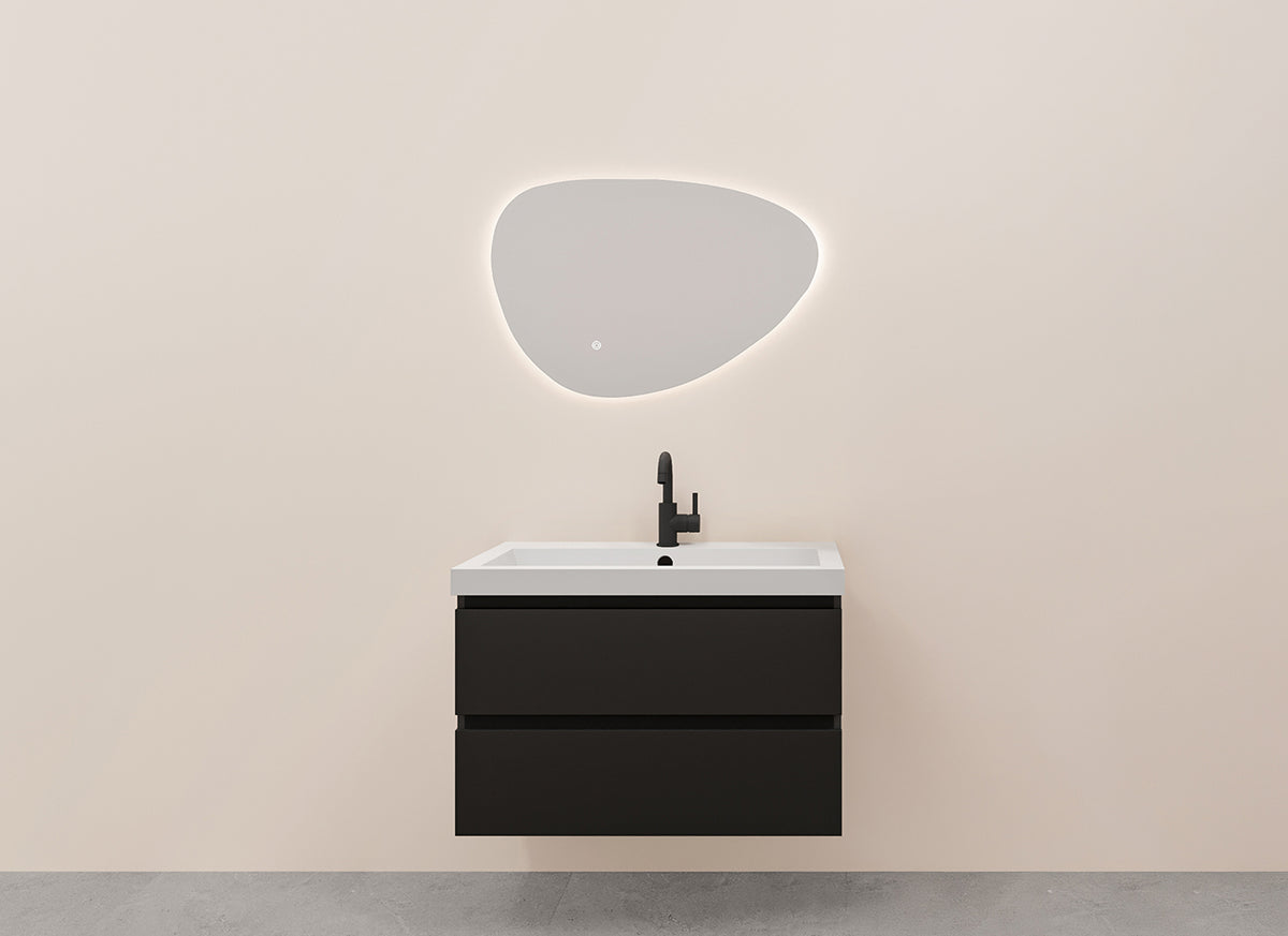 Alvara onderkast 80x46cm mat zwart