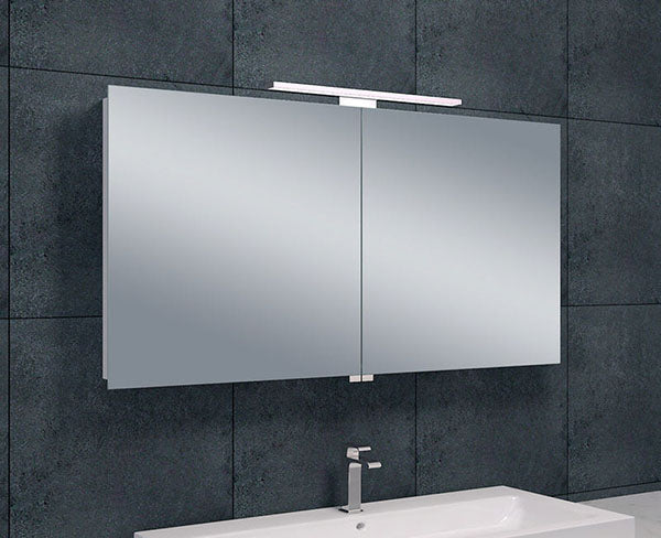 Bright spiegelkast met LED 120 x 60 x 14 cm - WDtegels