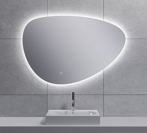 Espejo Uovo de 90 cm ovalado con LED, regulable y desempañador