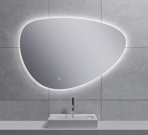 Uovo espejo 100 cm ovalado con LED, regulable y desempañador