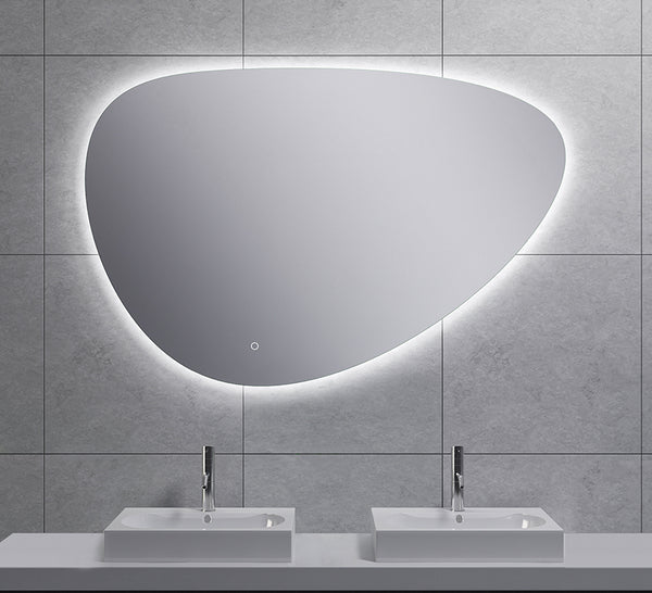 Uovo espejo de 120 cm ovalado con LED, regulable y desempañador