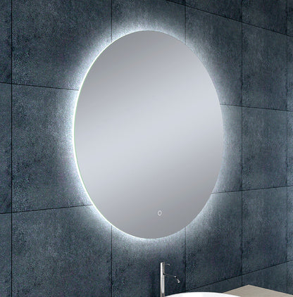 Soul spiegel rond met LED, dimbaar en spiegelverwarming 80 cm - WDtegels