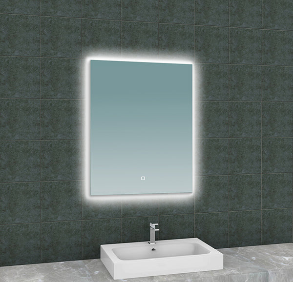 Soul spiegel 60 x 80 cm rechthoek met LED, dimbaar en spiegelverwarming