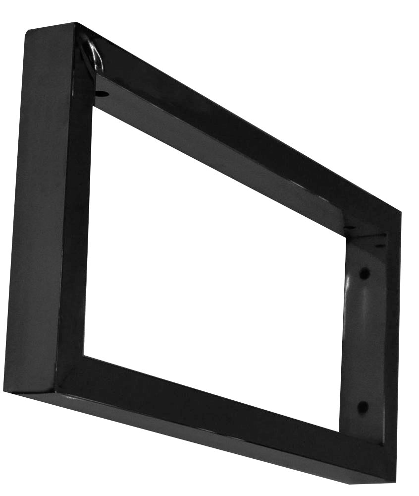 Wiesbaden Mat-zwarte vierkante supportbeugel 46x22 (1 stuks) - WDtegels