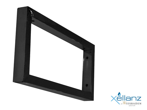 Soporte de montaje cuadrado 460 x 220 negro mate