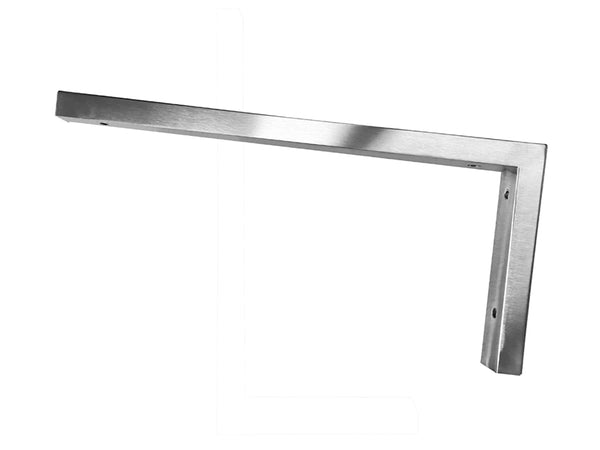 Soporte en L de acero cepillado Wiesbaden 46x22