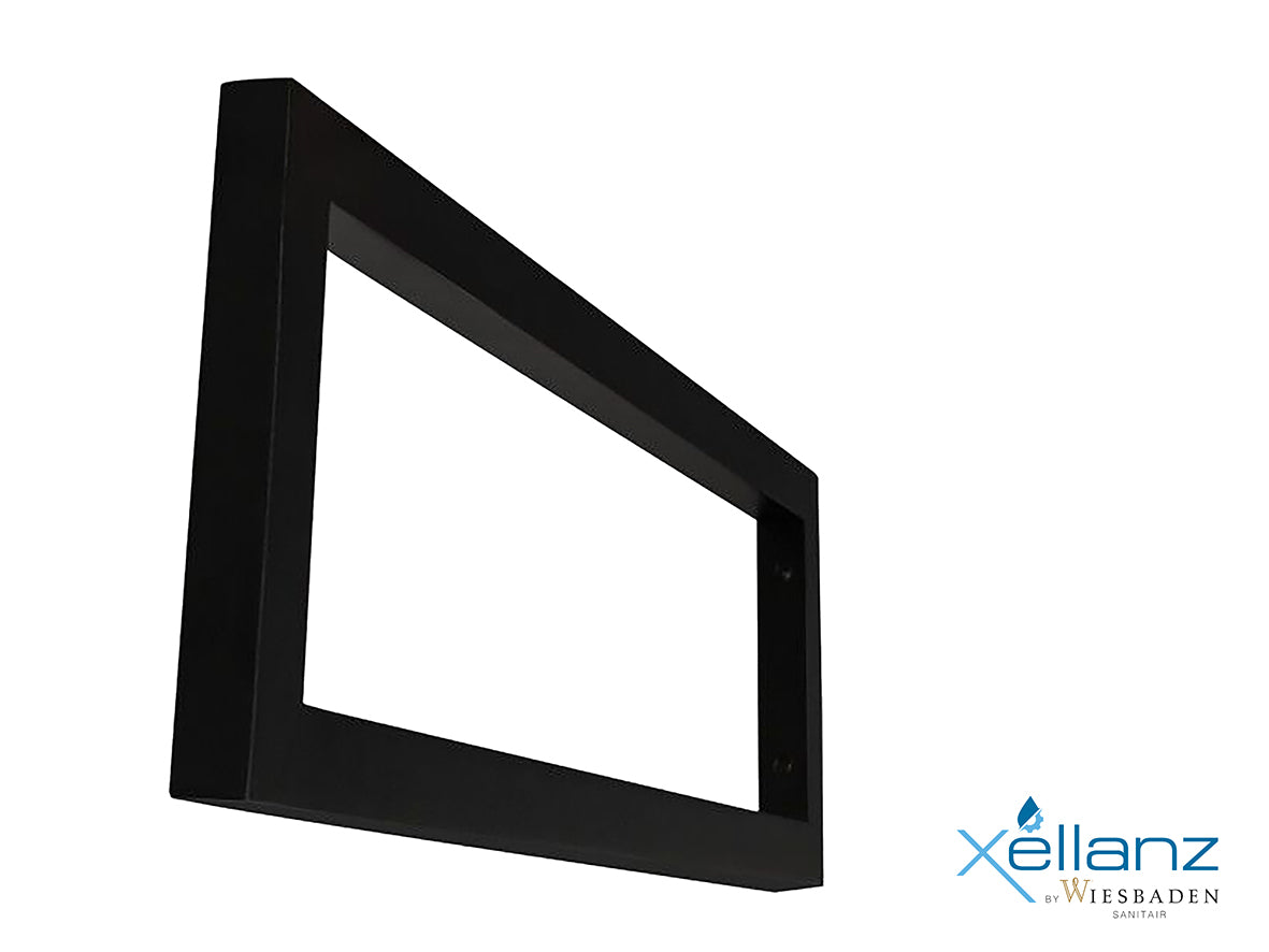 Ophangbeugel vierkant 400 x 140 mm mat zwart - WDtegels