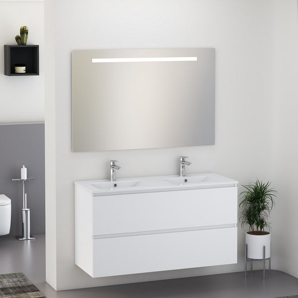 Conjunto de muebles de baño SEPHIA 120cm - blanco mate