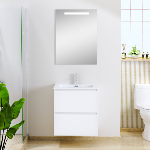Sephia bathroom furniture set 60 cm - with LED mirror matte white