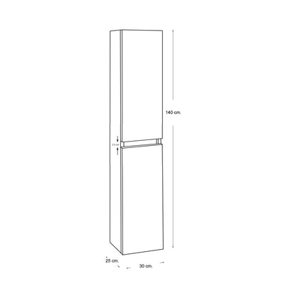 Wiesbaden SEPHIA kolomkast 140x30x25 nature - WDtegels