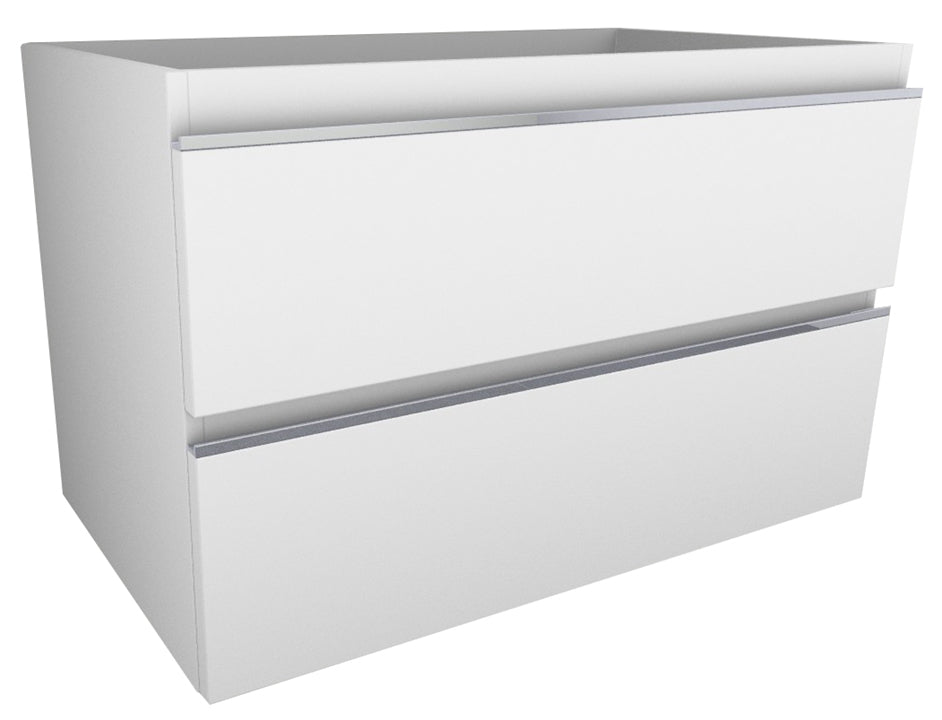 Tigris onderkast met 2 laden 80 x 46 cm glans wit - WDtegels
