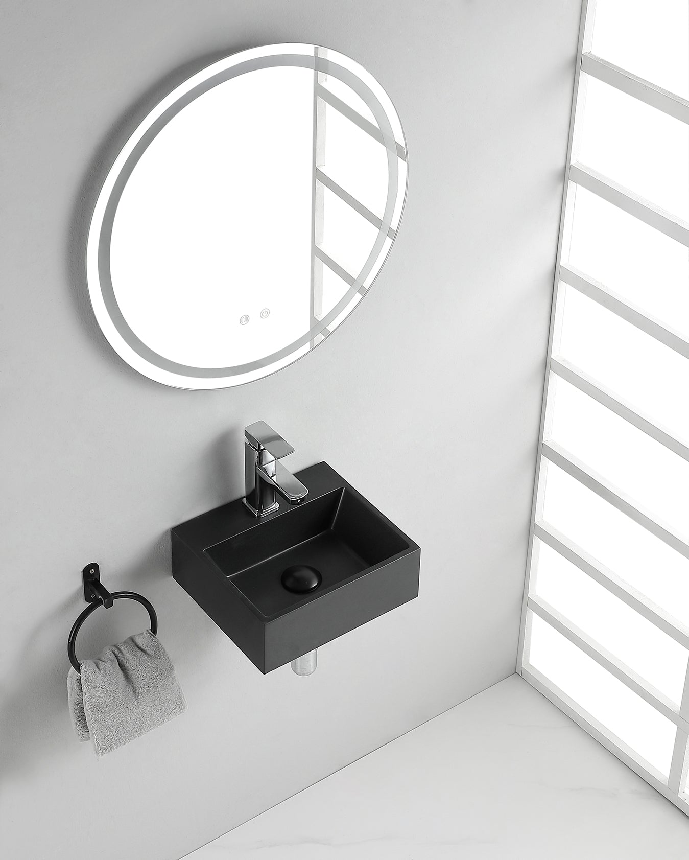 Leto fontein 33,5 x 29 x 11, 5 cm quartz - WDtegels