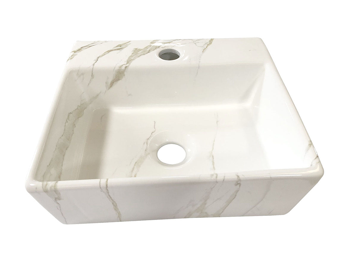 Leto fontein 33,5 x 29 x 11,5 cm keramiek carrara - WDtegels