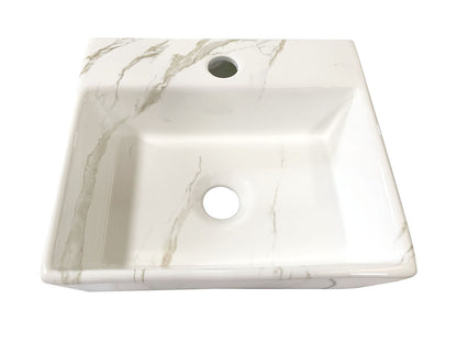 Leto fontein 33,5 x 29 x 11,5 cm keramiek carrara - WDtegels