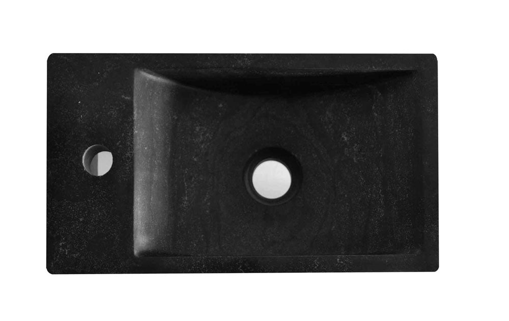 Raw fontein links 40x22x10 cm hardsteen gezoet - WDtegels