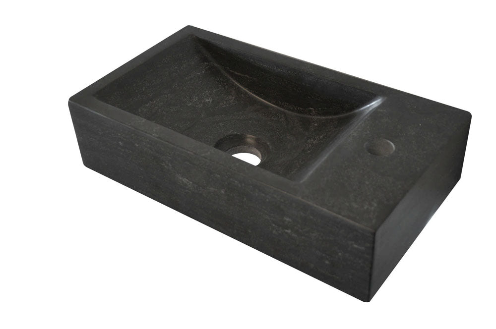 Raw fontein rechts 40x22x10 cm hardsteen gezoet - WDtegels