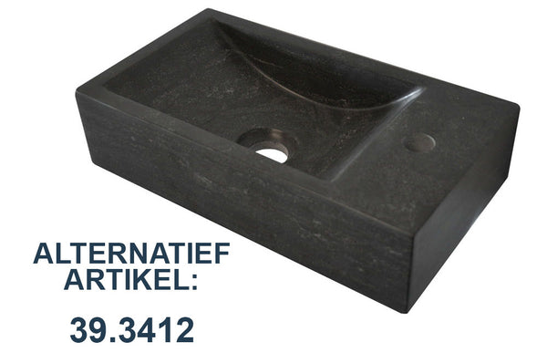 Raw fontein rechts | 40x22x10cm | Hardsteen gezoet