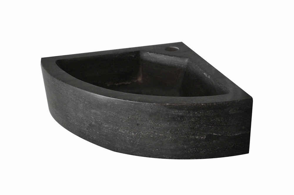 Raw hoekfontein 30x30x10 cm hardsteen gezoet - WDtegels