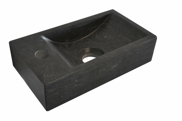 Raw fountain left 36x18x9 cm honed hard stone