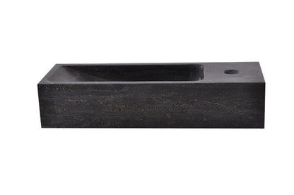 Wiesbaden Hardstenen smal fonteintje rechts 38x14x8 - WDtegels