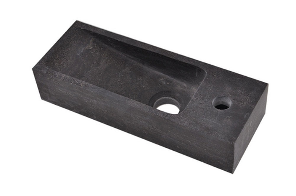 Raw fontein rechts 38x14x8 cm hardsteen gezoet - WDtegels