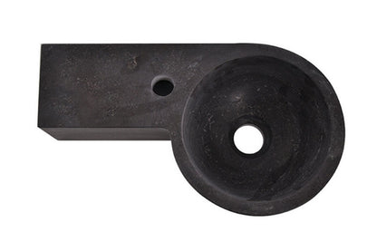Raw fontein links rond 40x23x10 cm hardsteen gezoet - WDtegels