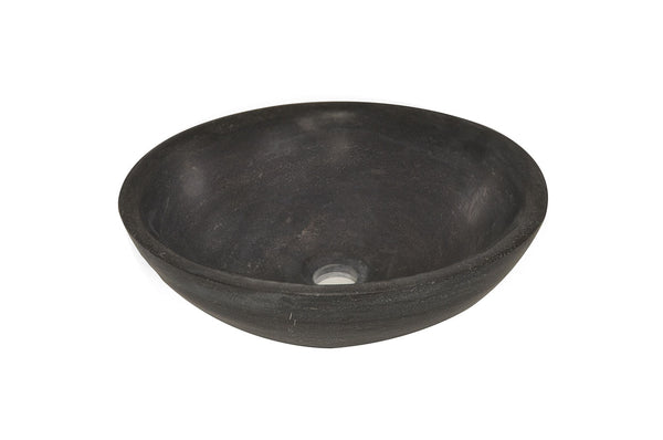 Wiesbaden Raw lavabo redondo | 40x14cm | Piedra natural pulida