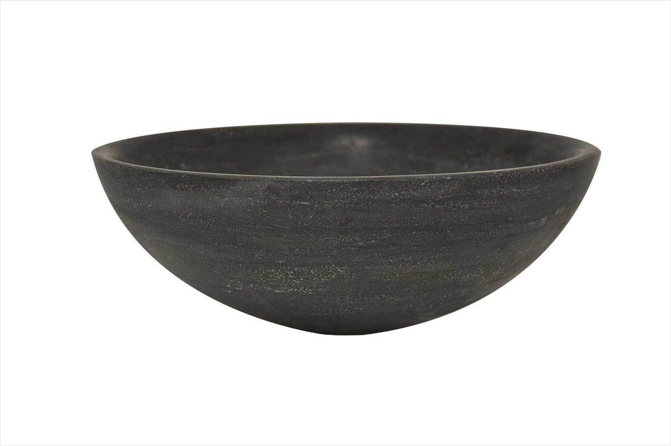 Raw waskom rond 40x14 cm hardsteen gezoet - WDtegels