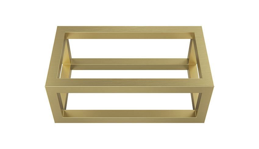 Nick frame voor fontein 395 x 150 x 215 mm geborsteld messing PVD - WDtegels