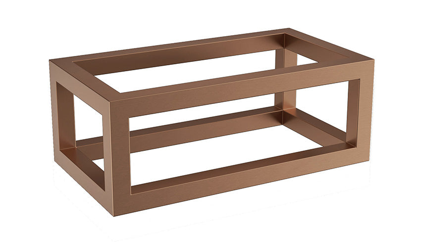 Nick frame voor fontein 395 x 150 x 215 mm geborsteld brons koper PVD - WDtegels