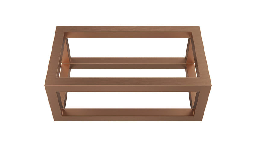 Nick frame voor fontein 395 x 150 x 215 mm geborsteld brons koper PVD - WDtegels