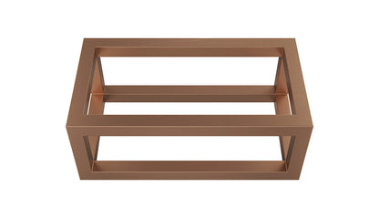 Nick frame voor fontein 395 x 150 x 215 mm geborsteld brons koper PVD - WDtegels