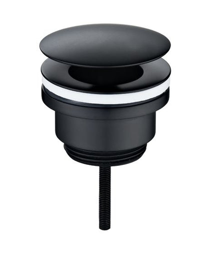 Fonteinset Rhea S mini met fontein rechts, kraan, sifon en afvoerplug mat zwart - WDtegels