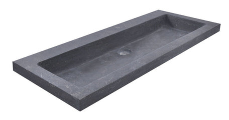Wiesbaden hardstenen meubelwast. 100x46x5 zo.kr.gat - WDtegels