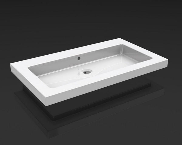Mueble lavabo de cerámica Wiesbaden 60x46 sin orificio para corona