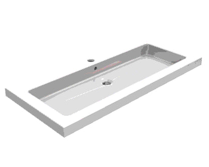 Wiesbaden keramische meubelwastafel 100x46 zonder kr.gat - WDtegels