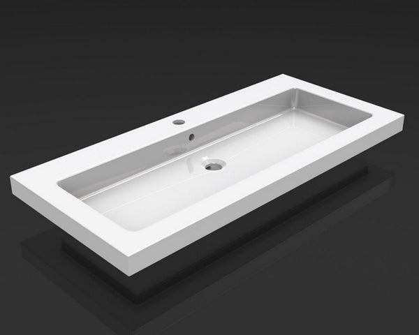 Mueble lavabo de cerámica Wiesbaden 100x46 1 kr. agujero