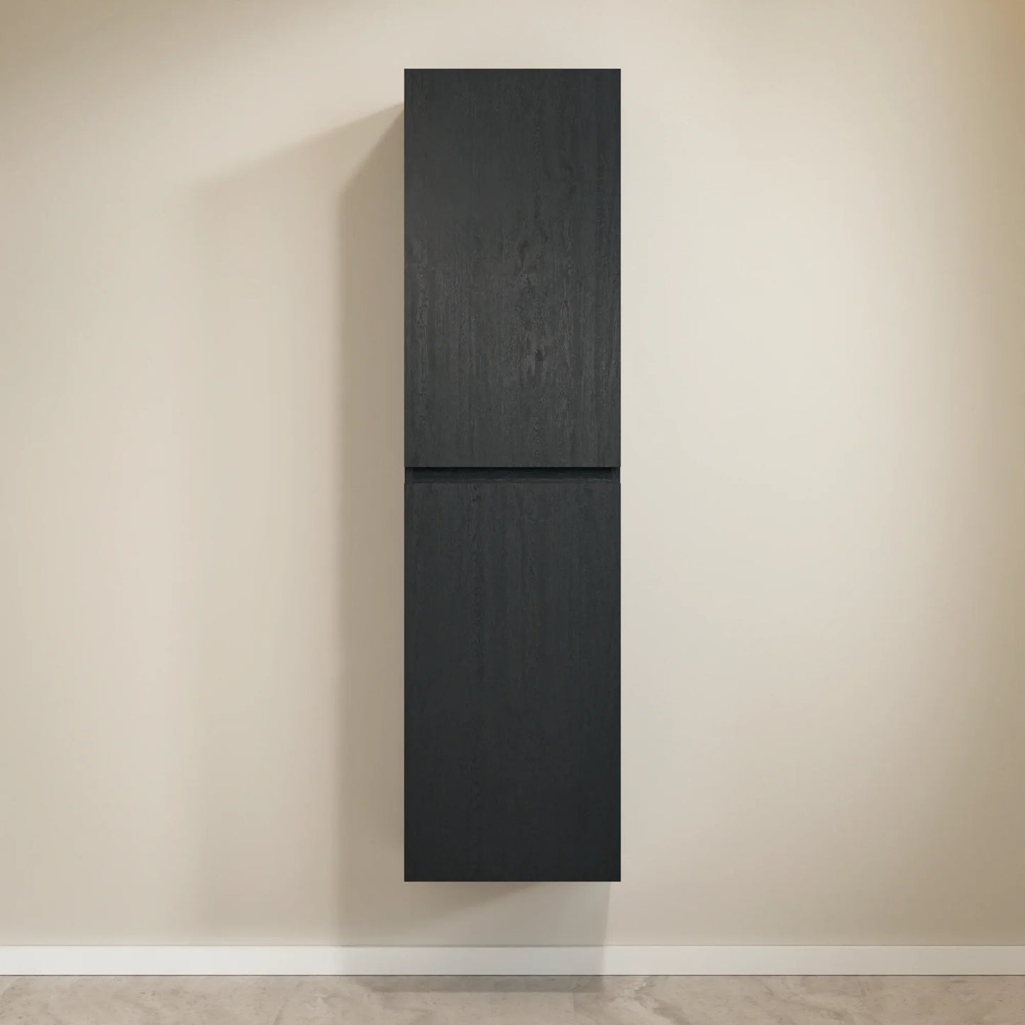 Kolomkast Ruvo - 150cm - Zwart Eiken