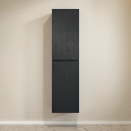 Kolomkast Ruvo - 150cm - Zwart Eiken