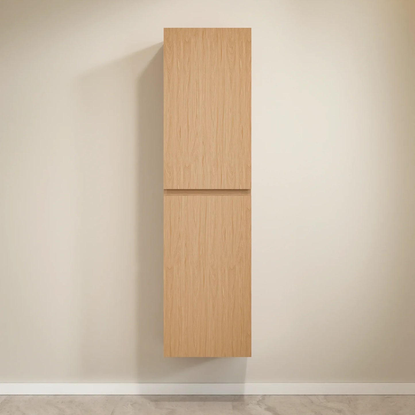 Badkamermeubelset Monaco 80cm - Licht Eiken - Wastafel Zwart - WDtegels