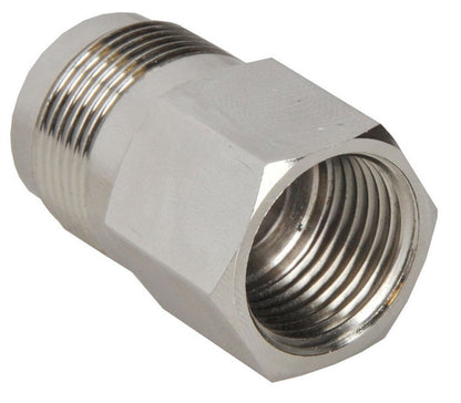 Gaskoppeling 1/2 inch binnendraad x M-24 vernikkeld - afbeelding 2