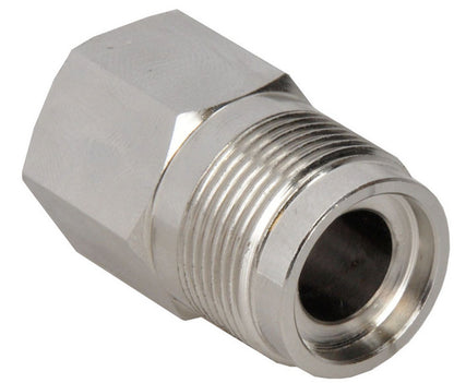 Gaskoppeling 1/2 inch binnendraad x M-24 vernikkeld
