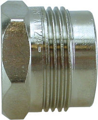 Comfort aansluitstuk recht 3/8 inch bi x M24 vernikkeld