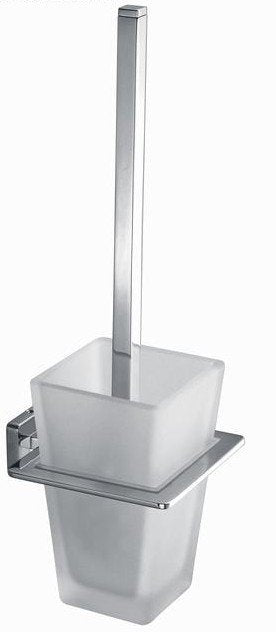 Toiletborstelset Vierkant chroom - WDtegels