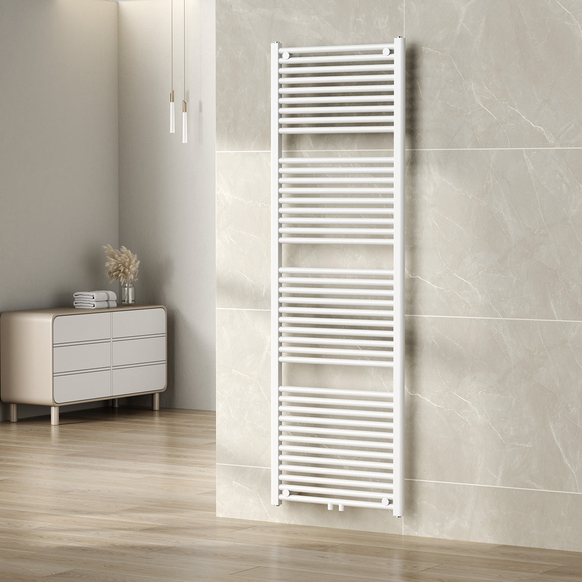 Elara sierradiator 181,7 x 60,0 cm glans wit - WDtegels